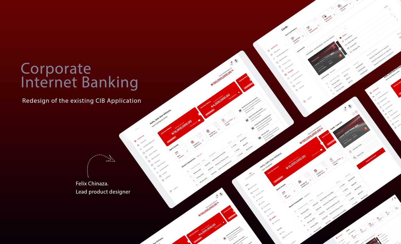 Revolutionizing Corporate Internet Banking: UI Design for Top-Tier Nigerian Bank