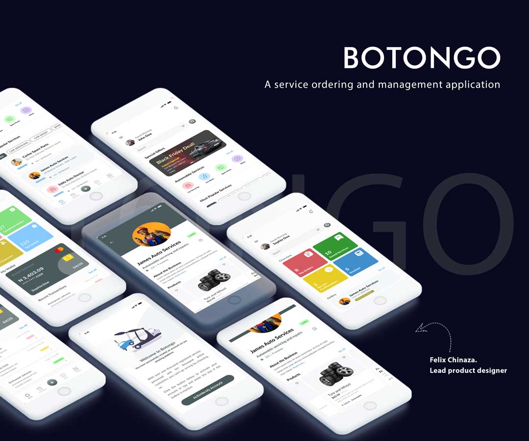 A service ordering and management application