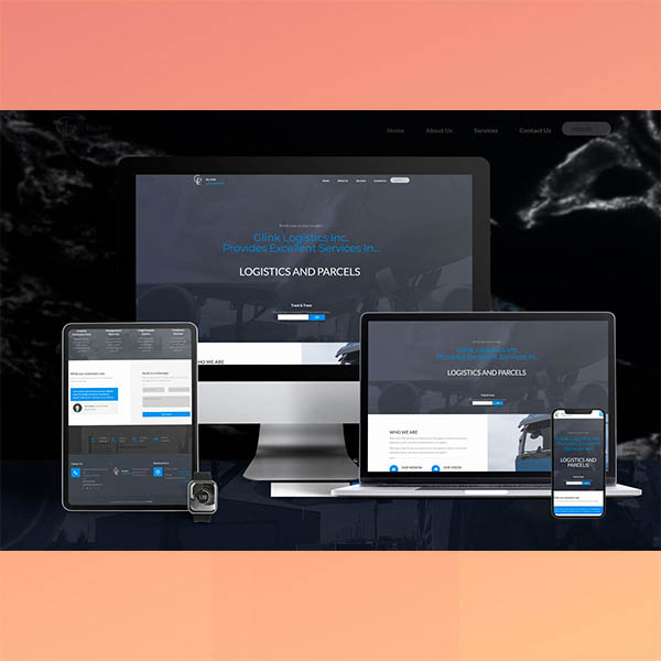 Website design for a logistics company